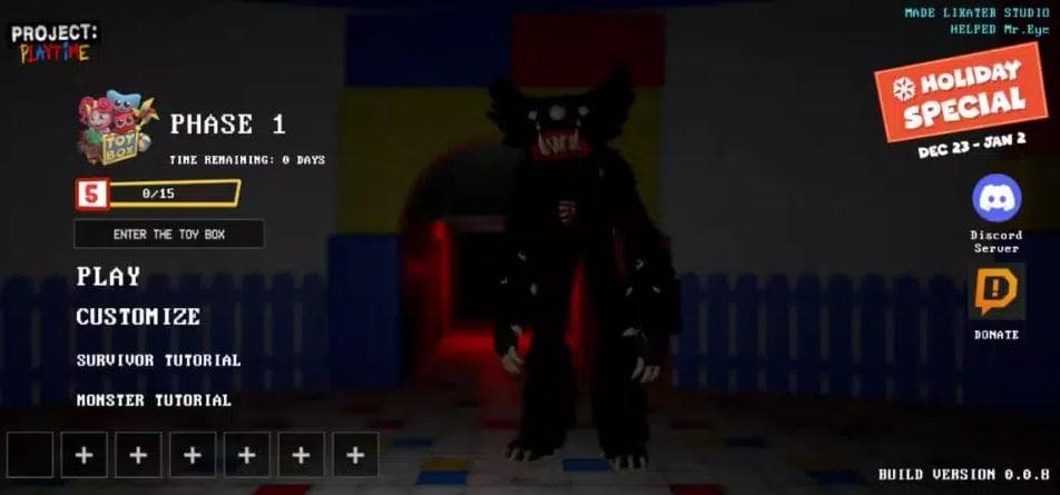 Project Playtime на ПК